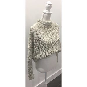 Knitted cropped sweater
